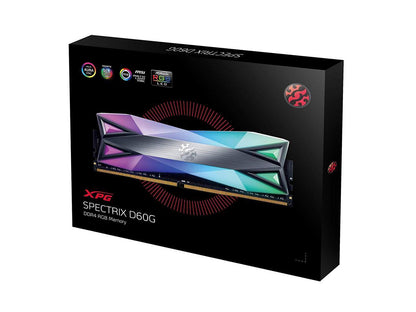 XPG SPECTRIX D60G 32GB (2 x 16GB) 288-Pin DDR4 SDRAM DDR4 3200 (PC4 25600) RGB Desktop Memory Model AX4U3200316G16-DT60