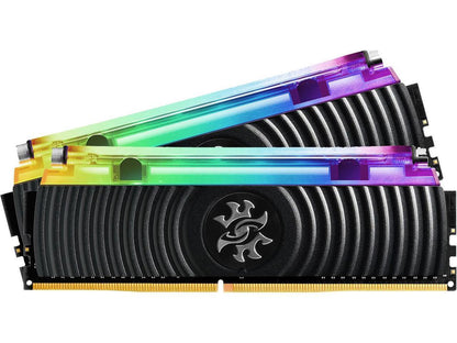 XPG SPECTRIX D80 RGB Desktop Memory: 32GB (2x16GB) DDR4 3000MHz CL16 Black