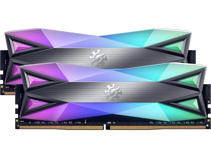 XPG SPECTRIX D60G RGB Desktop Memory Series: 16GB (2x8GB) DDR4 3600MHz CL18 GREY