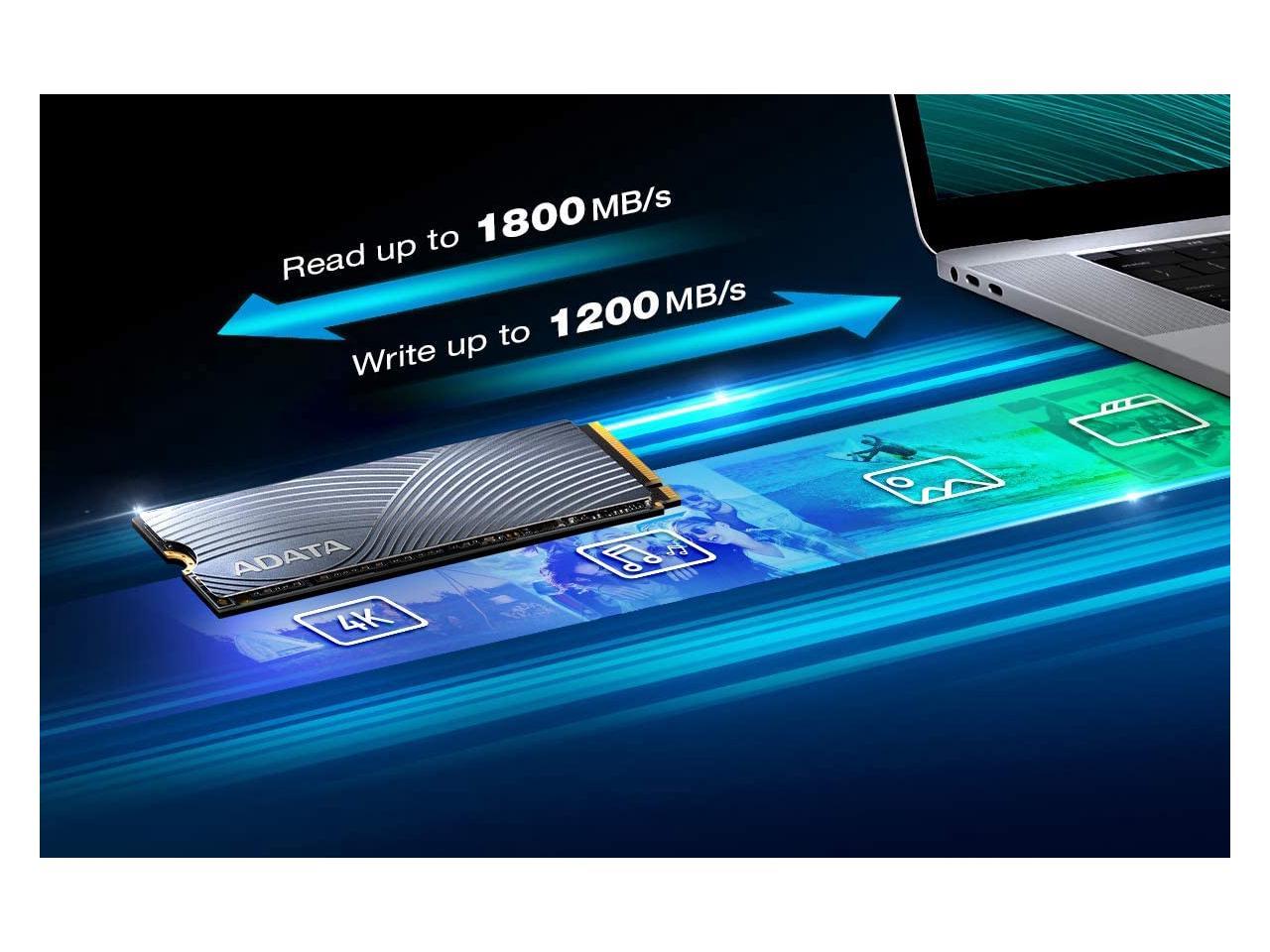 ADATA Swordfish Desktop |Laptop 500GG Internal PCIe Gen3x4 M.2 Solid State Drive
