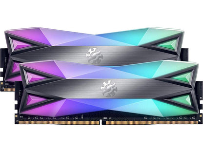 XPG SPECTRIX D60G RGB Desktop Memory: 16GB (2x8GB) DDR4 3200MHz CL16 GREY