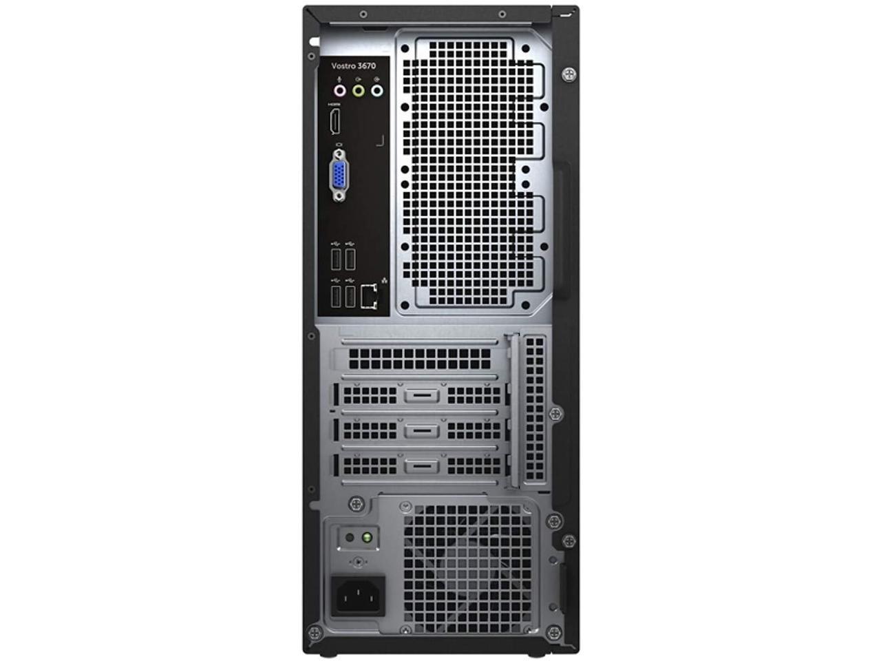 Newest Dell Vostro 3000 Premium Business Desktop, 9th Gen Intel 6-Core i5-9400, 8GB RAM, 256GB PCIe SSD Boot + 2TB HDD, DVD-RW, WIFI, Bluetooth, VGA Port, Windows 10 Pro