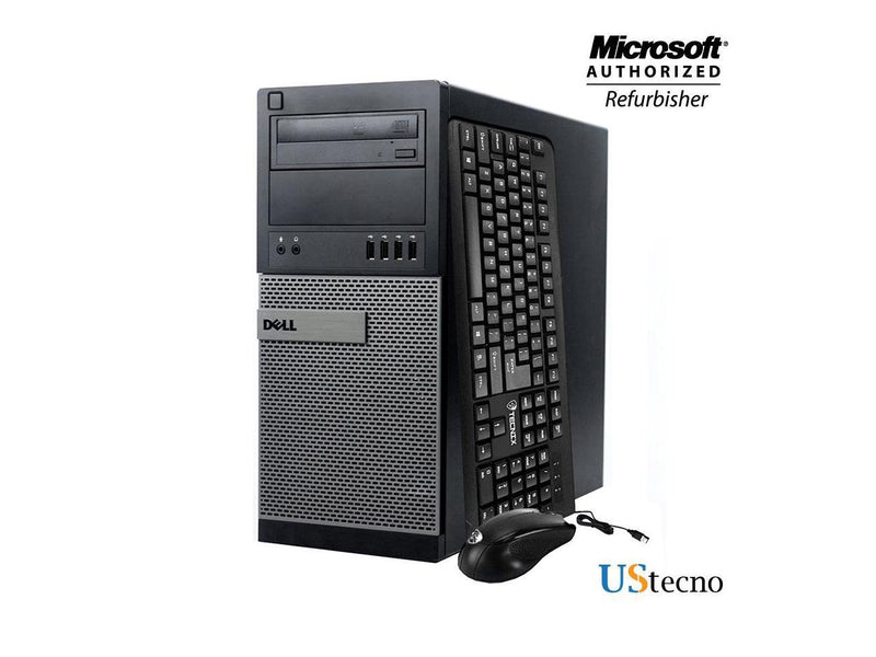 Dell Optiplex 9020 Tower Desktop Computer Intel Core i5 4570 16GB 1TB HDD DVD Windows 10 Home New Free Keyboard, Mouse,Power cord,WiFi Adapter