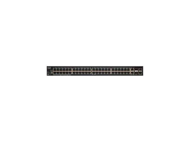 Cisco SG350X-48MP 48-Port Gigabit PoE Stackable Managed Switch - 48 Ports - Manageable - Twisted