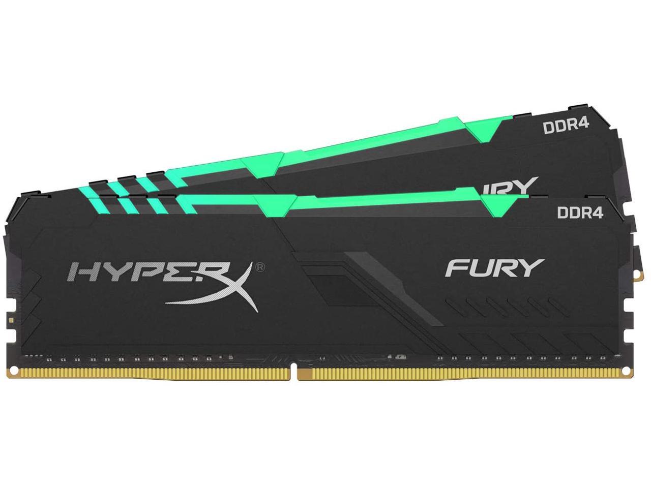 HyperX Fury RGB HX436C17FB3AK2/16 16GB (2 x 8GB) DDR4 3600Mhz Non ECC Memory RAM DIMM