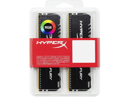 HyperX Fury RGB HX436C17FB3AK2/16 16GB (2 x 8GB) DDR4 3600Mhz Non ECC Memory RAM DIMM