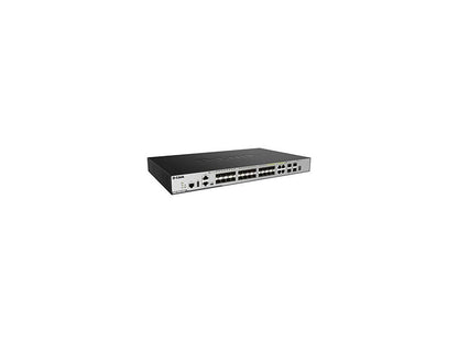 D-Link 28 Port Layer 3 Stackable Managed Gigabit Switch including 4 10GbE Ports Model DGS-3630-28SC/SI