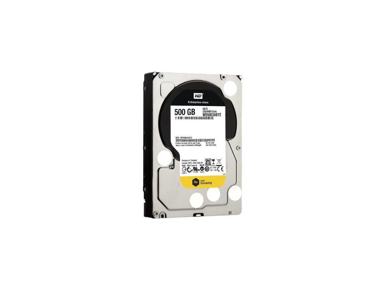 WD RE WD5003ABYZ 500 GB 3.5" Internal Hard Drive - SATA - 7200 - 64 MB Buffer