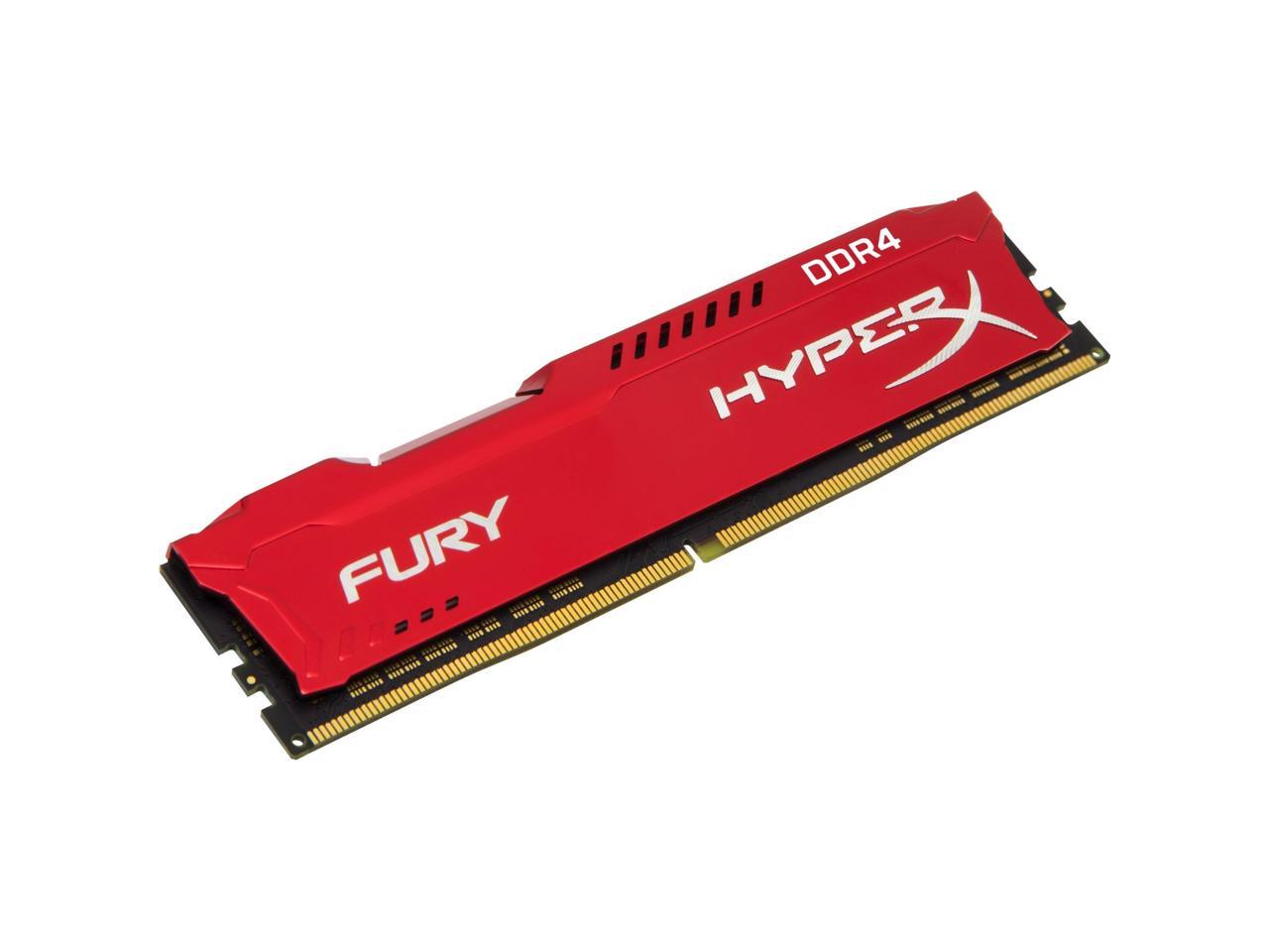 Kingston HX426C16FR-16 Hyperx Fury 16 GB DDR4 CL16 2666Mhz Memory DIMM - Red