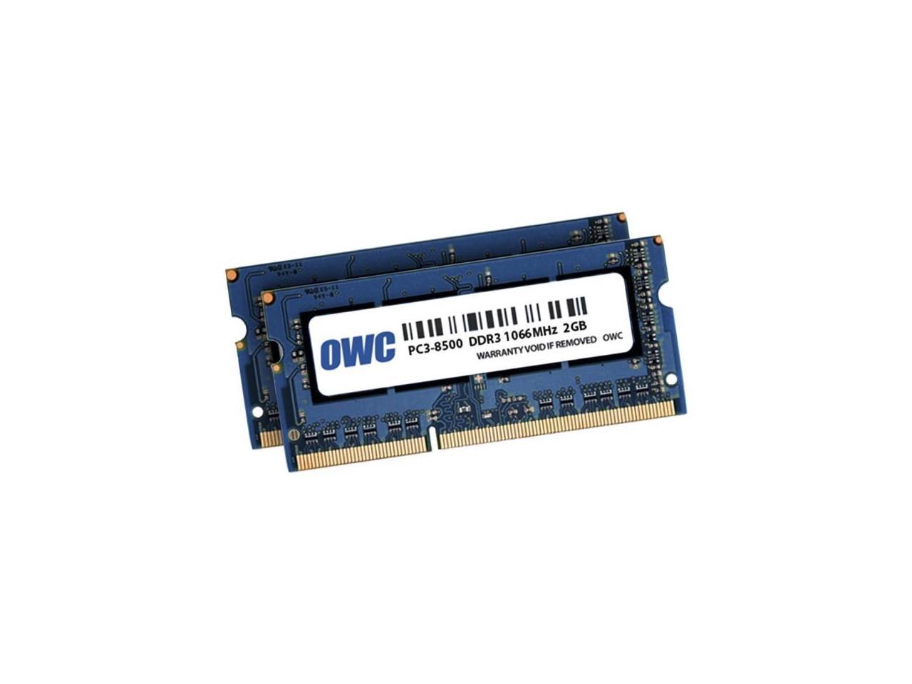 OWC 2 x 2.0GB PC8500 DDR3 1066MHz 204 Pin