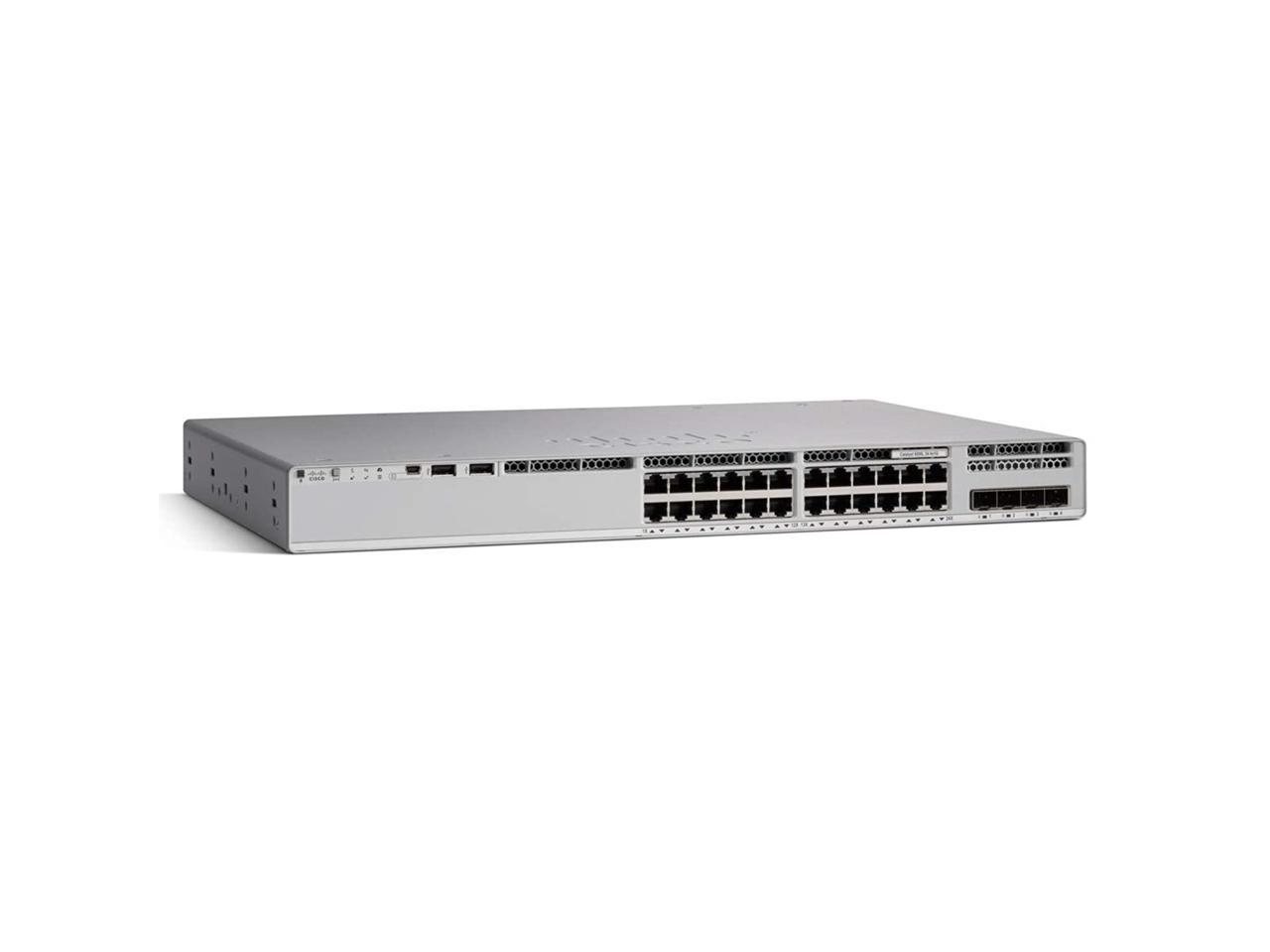 Cisco Catalyst 9200 C9200L-24T-4G Layer 3 Switch - 24 X Gigabit Ethernet Network, 4 X Gigabit Ethernet Uplink - Manageable - Twisted Pair, Optical Fiber - Modular - 3 Layer Supported