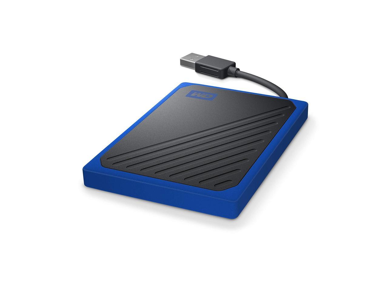 WD 500GB My Passport Go Cobalt SSD Portable External Storage - WDBY9Y5000ABT-WESN (Old model)