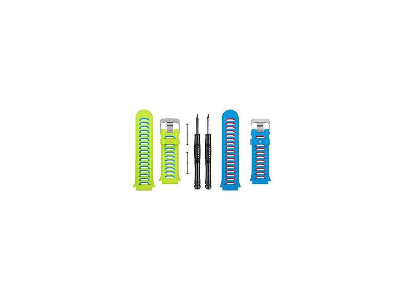 Garmin Accessory Band Kit Green Blue and Blue Red Wrist Bands for 920XT