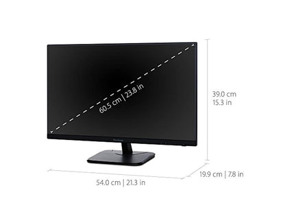 ViewSonic VA2456-MHD 24 Inch Frameless IPS 1080p Monitor with HDMI DisplayPort and VGA Inputs for Home and Office (VA2456-mhd)