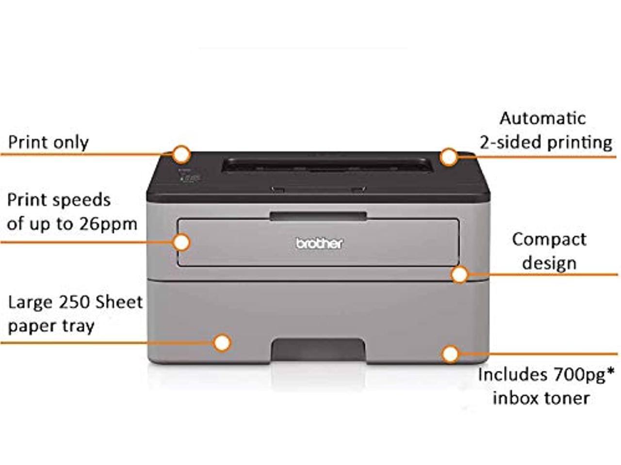 Brother HL-L2300D Monochrome Laser Printer with Duplex Printing (HLL2300D)