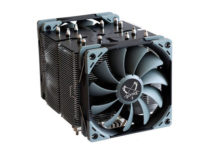 Scythe Ninja 5 Air CPU Cooler, 120mm Single Tower, Intel LGA1151, AMD AM4, Dual Quiet Fans, Black Top Cover