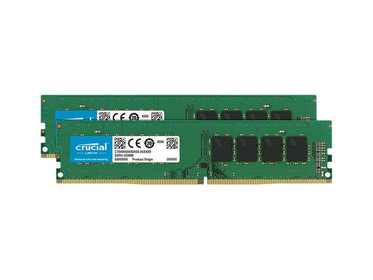 Crucial 8GB Kit (4GBx2) DDR4 2666 MT/s (PC4-21300) CL19 x8 UDIMM 288-Pin Memory - CT2K4G4DFS8266