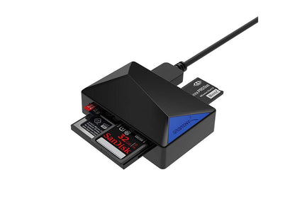 Sabrent 4 Slot USB 3.0 Super Speed Memory Card Reader Model SABCRBMC3
