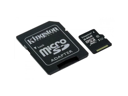 Kingston Canvas Select 64GB microSDHC Class 10 UHS-I 80MB/s Flash Memory Card