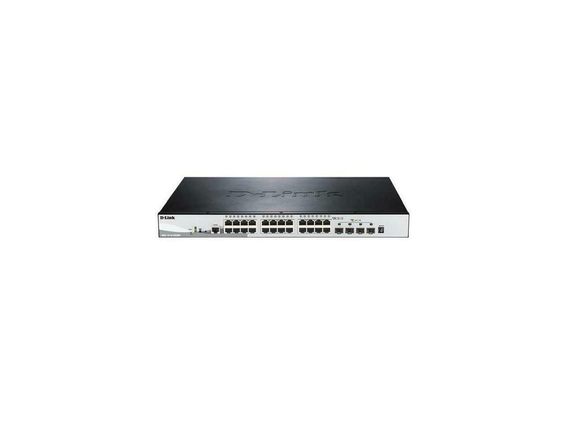 D-Link DGS-1510-28XMP Systems 28-Port Gigabit SmartPro Stackable PoE/PoE+ Switch Including 4 10GbE SFP+ Ports