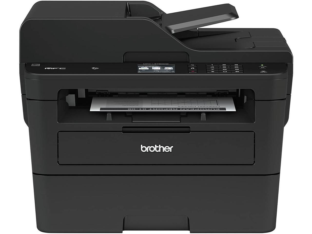 Brother MFC-L2750DW Laser All-in-One with 2.7" Touchscreen, single-pass duplex copy & Scan and Wireless & NFC