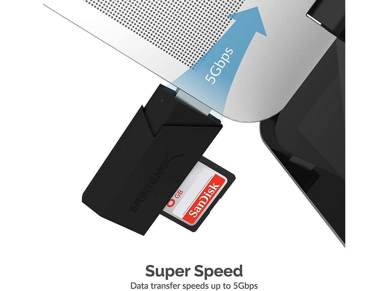 Sabrent Mini USB 3.0 Micro SD and SD Card Reader (CR-UMSS)