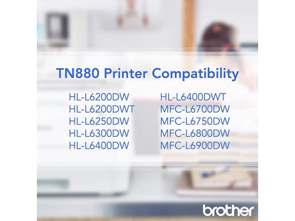 Brother Super High Yield Toner Cartridge (12 000 Yield) TN880