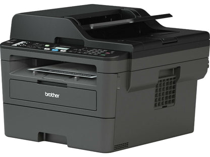 Brother MFC-L2710DW All-In-One Monochrome Wireless Laser Printer, Fax,Copy,Print,Scan, Duplex Printing, 2400 x 600 DPI, 32 ppm, Wireless & Ethernet & USB 2.0 Connectivity with Printer Cable