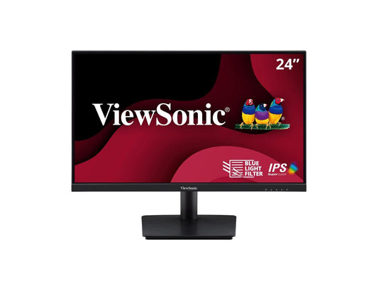 ViewSonic VA2409M 24 Inch Monitor 1080p IPS Panel with Adaptive Sync, Thin Bezels, HDMI, VGA, and Eye Care