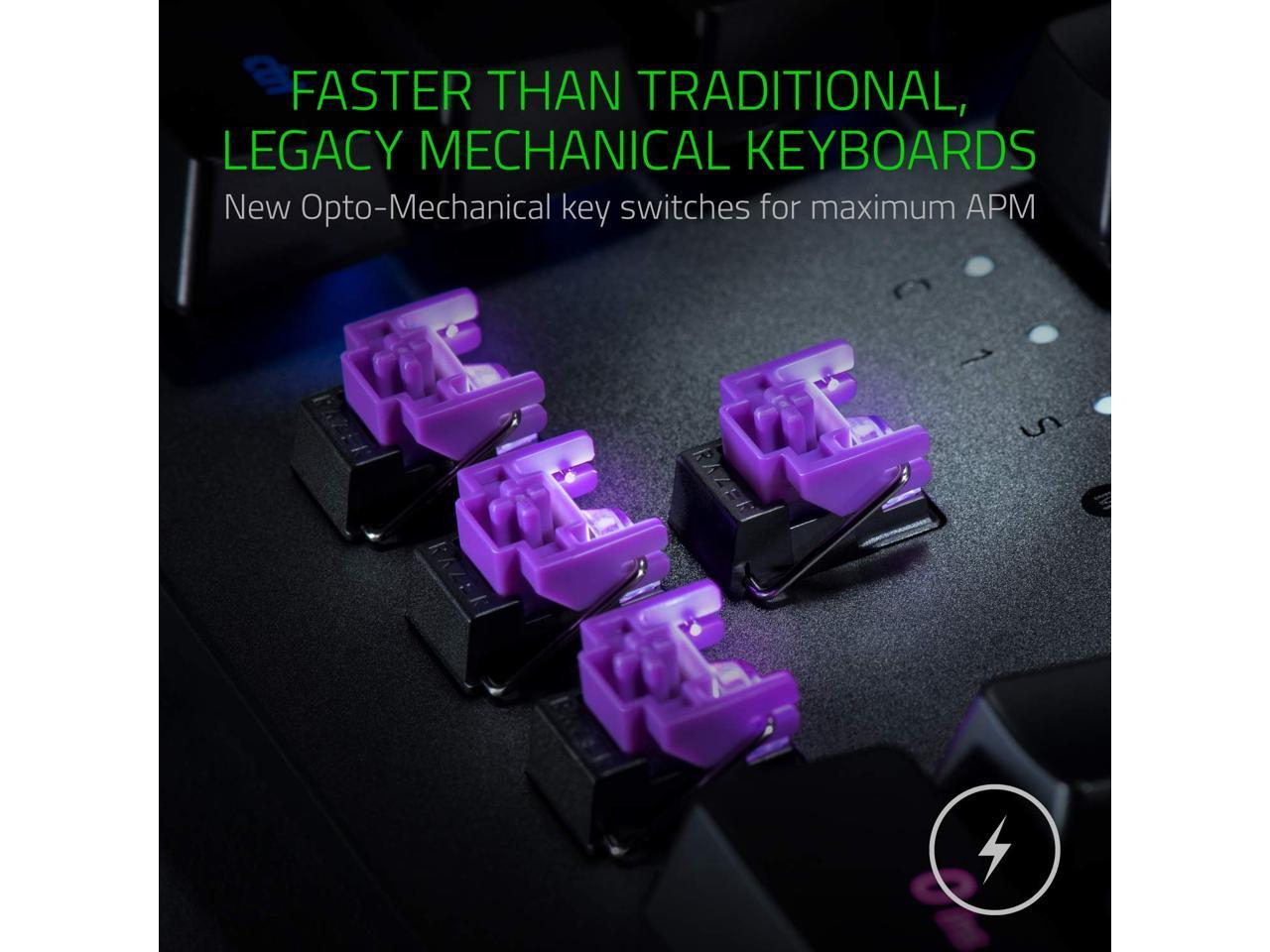 Razer Huntsman Elite Gaming Keyboard with Wrist Rest - Opto-Mechanical Switches