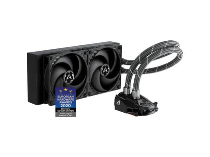 ARCTIC Liquid Freezer II 240 - Multi Compatible All-in-One CPU AIO Water Cooler, Compatible with Intel & AMD, Efficient PWM Controlled Pump, Fan Speed: 200-1800 RPM (Controlled via PWM) - Black