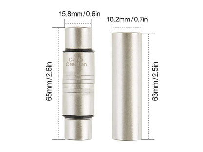 [5-Pair] XLR Female to Female & XLR Male to Male 3PIN Adapter Connector Compatible Microphone,Mixer,Silver