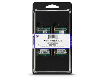 Kingston Apple 2GB Kit (2x1GB Modules) 667MHz DDR2 200-Pin SoDimm iMac and Macbook Memory (KTA-MB667K2/2G)