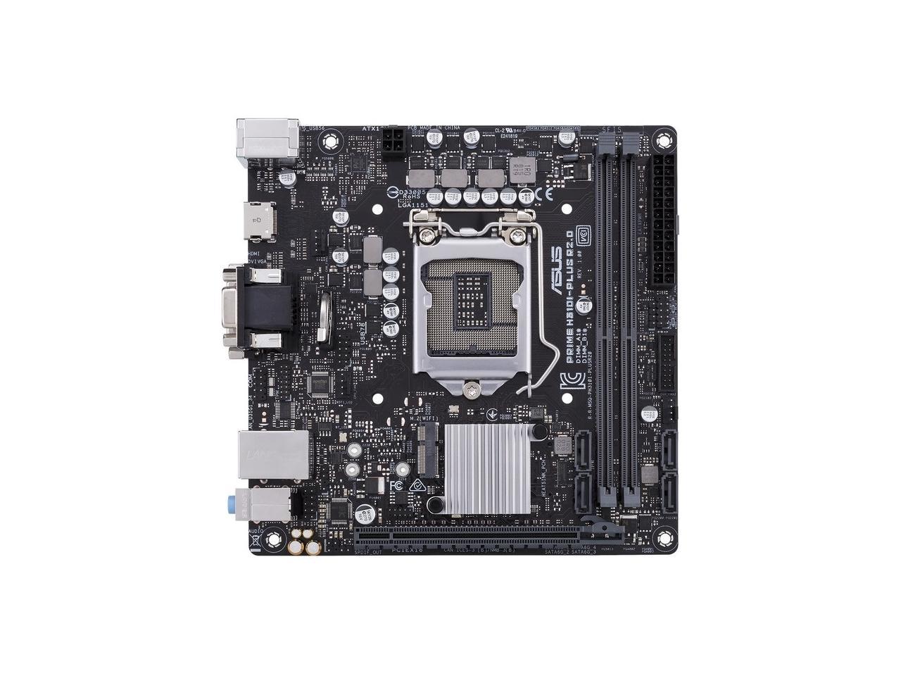 ASUS Prime H310I-PLUS R2.0/CSM LGA 1151 Intel H310 SATA 6Gb/s Mini ITX Intel Motherboard