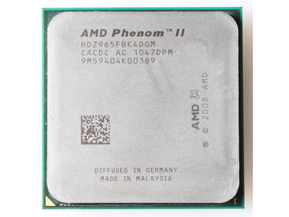 AMD Phenom II X4 965 Black Edition Deneb Quad-Core 3.4 GHz Socket AM3 125W HDZ965FBGMBOX Processor