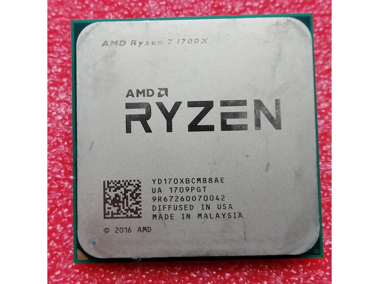 AMD RYZEN 7 1700X 8-Core 3.4 GHz (3.8 GHz Turbo) Socket AM4 95W YD170XBCAEWOF Desktop Processor