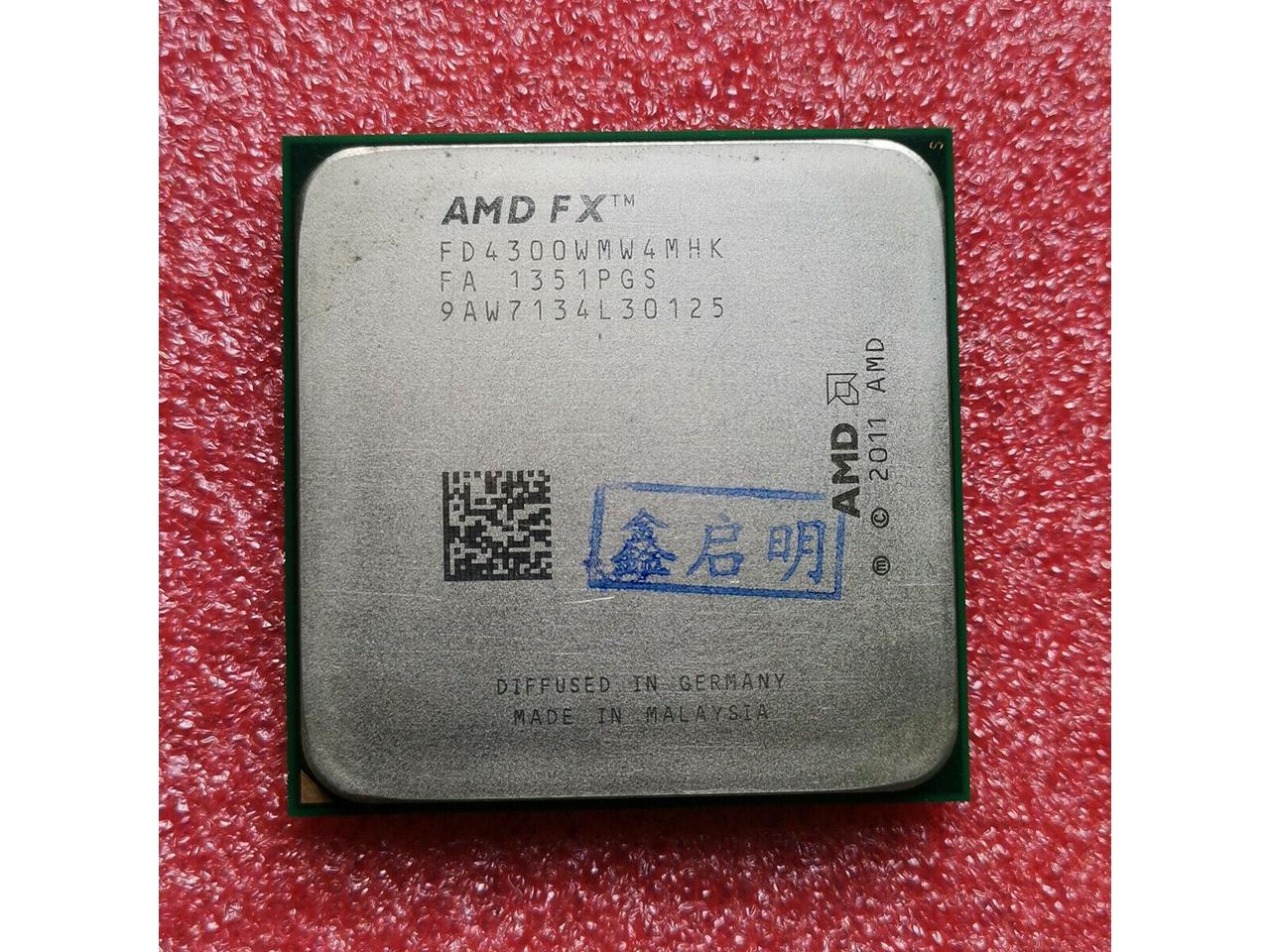 AMD FX-4300 Vishera Quad-Core 3.8 GHz Socket AM3+ 95W FD4300WMHKBOX Desktop Processor