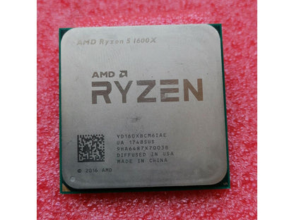 AMD RYZEN 5 1600X 6-Core 3.6 GHz (4.0 GHz Turbo) Socket AM4 95W YD160XBCAEWOF Desktop Processor
