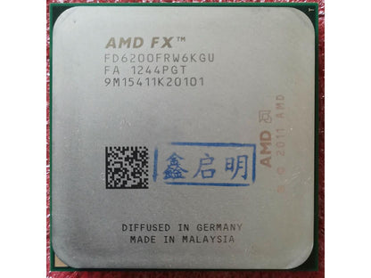 AMD FX-6200 Zambezi 6-Core 3.8GHz (4.1GHz Turbo) Socket AM3+ 125W FD6200FRGUBOX Desktop Processor