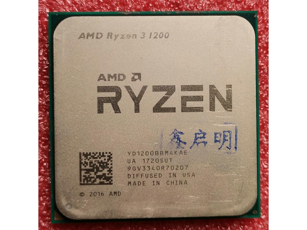 AMD RYZEN 3 1200 4-Core 3.1 GHz (3.4 GHz Turbo) Socket AM4 65W YD1200BBAEBOX Desktop Processor