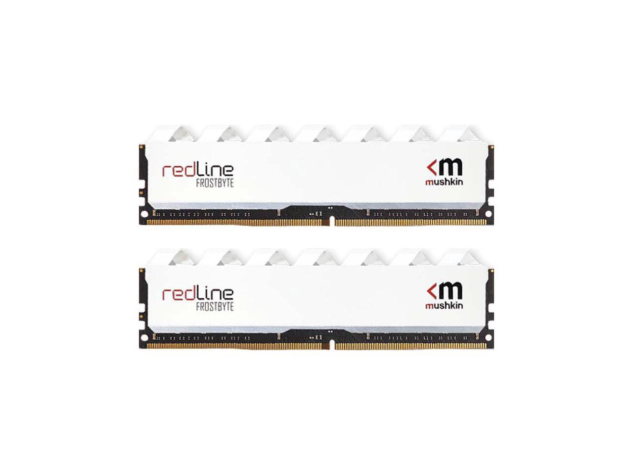 Mushkin - 16GB 2X8GB DDR4-3200 UDIMM PC4-25600 -3200MHz- 14-18-18-38 Redline Model MRD4U320EJJP8GX2