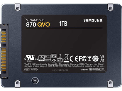 SAMSUNG 870 QVO 1TB 2.5" SATA III Internal Solid State Disk SSD - SSDMZ-77Q1T0BW