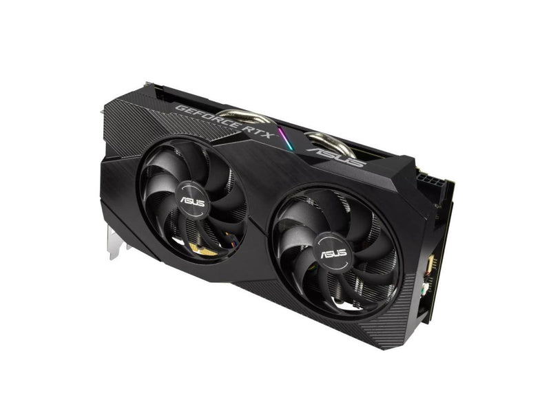 ASUS Dual GeForce RTX 2060 EVO OC Edition 12GB GDDR6 features two powerful Axial-tech fans for AAA gaming performance and ray tracing Graphics Card (DUAL-RTX2060-O12G-EVO)
