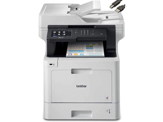 Brother MFC-L8900CDW Business Color Laser All-in-One Printer, Advanced Duplex & Wireless Networking, High-Quality Business Printing, Mobile Device Printing & Scanning, Cefesfy Printer Cable