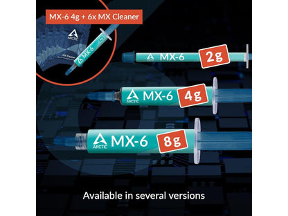 ARCTIC MX-6 (4 g, incl. 6 MX Cleaner) Ultimate Performance Thermal Paste for CPU
