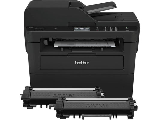 Brother Compact Monochrome Laser All-in-One Multi-function Printer, MFCL2750DWXL, Up to Two Years of Printing Included