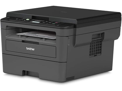 Brother Compact Monochrome Laser Printer, HLL2390DW, Convenient Flatbed Copy & Scan, Wireless Printing, Duplex Two-Sided Printing