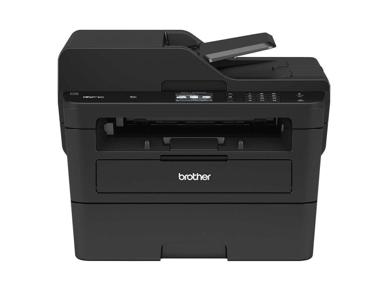 Brother MFC-L2750DWB All-in-One Wireless Monochrome Laser Printer for Office - 4-in-1 Print Copy Scan Fax - 2.7" Touchscreen LCD, Auto Duplex Printing, 36 ppm, 50-Sheet ADF