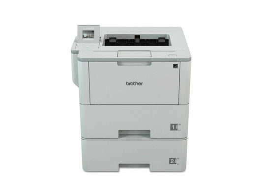 Brother HL-L6400DWT Business Laser Printer with Dual Trays - White