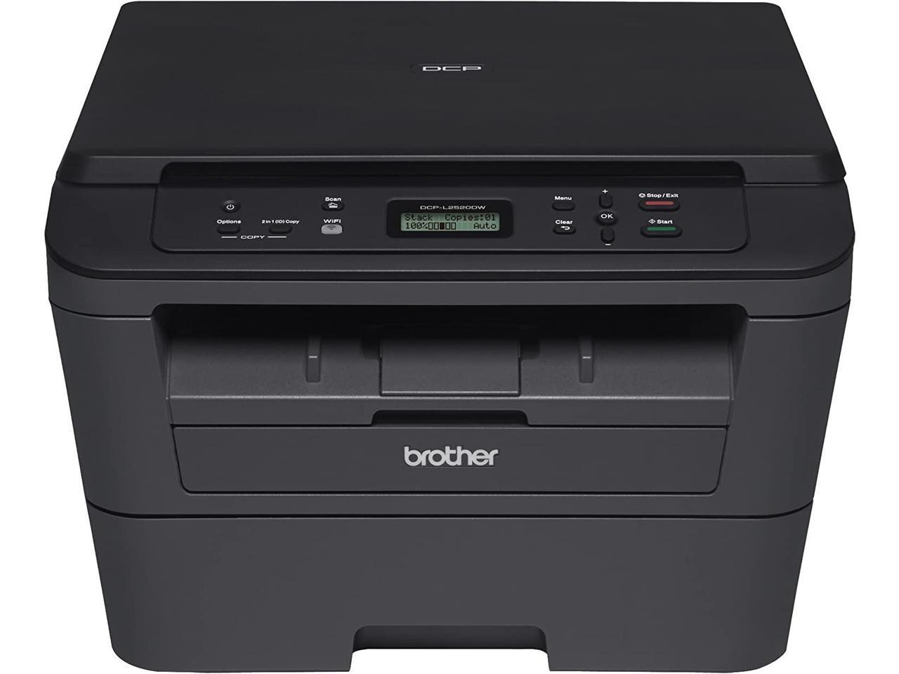 Brother DCPL2520DW Wireless Compact Multifunction Laser Printer and Copier